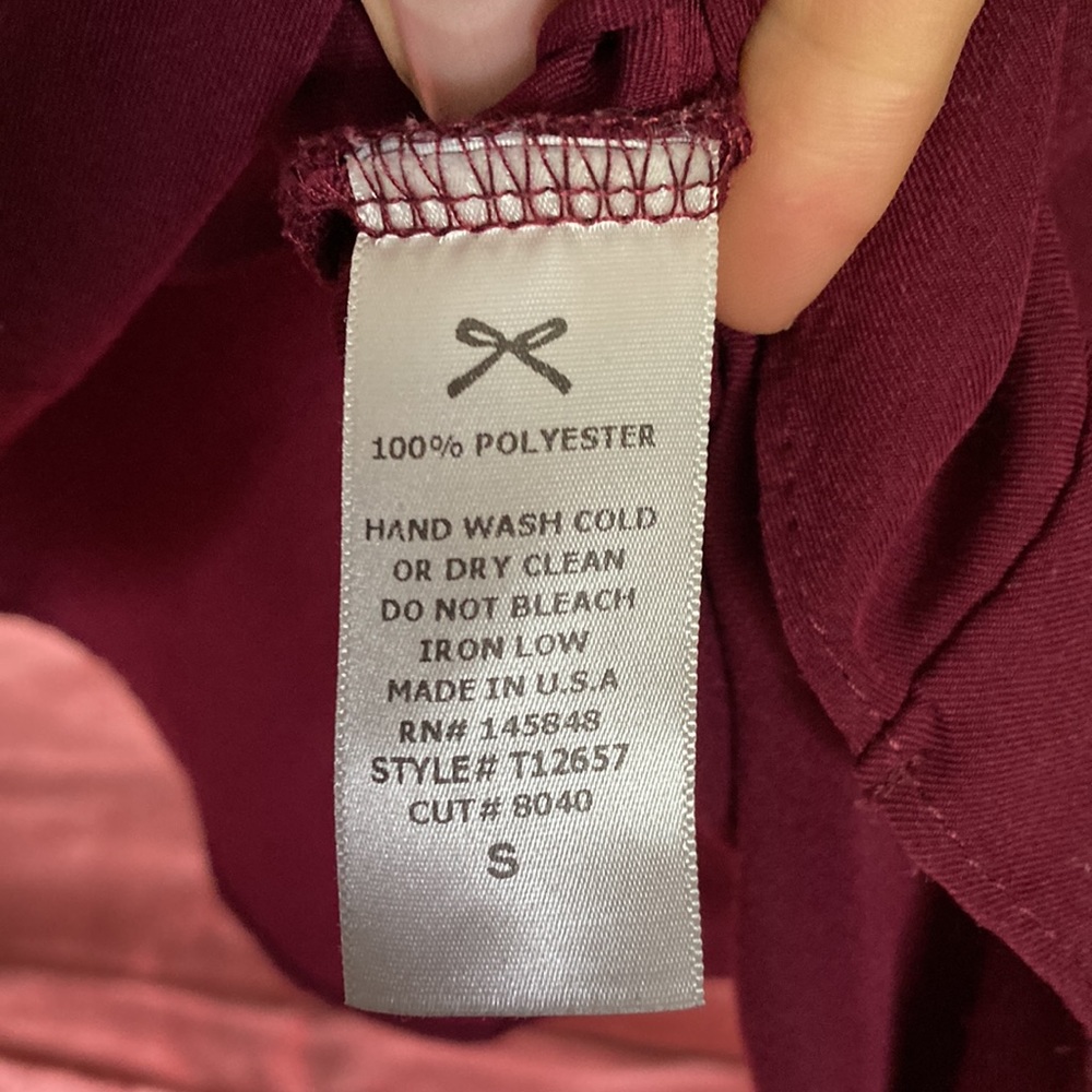 Maroon blouse - Picture 2 of 3